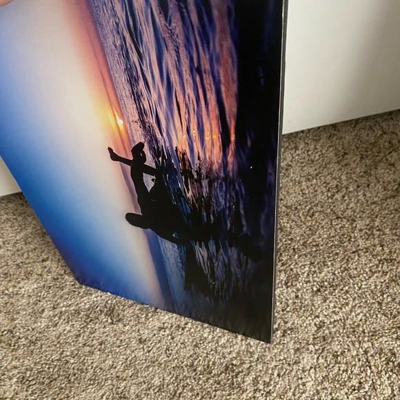 Winter Sunset Surfer 10” X 15” Printed On Matte Mounted On 1/2” Foam - Picture 2 of 3